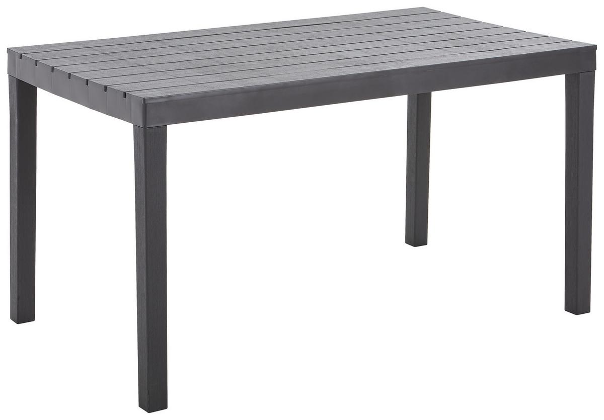 STÓŁ OGRODOWY MALTA - antracytowy, Modern, tworzywo sztuczne (138/72/78cm) - Ambia Garden