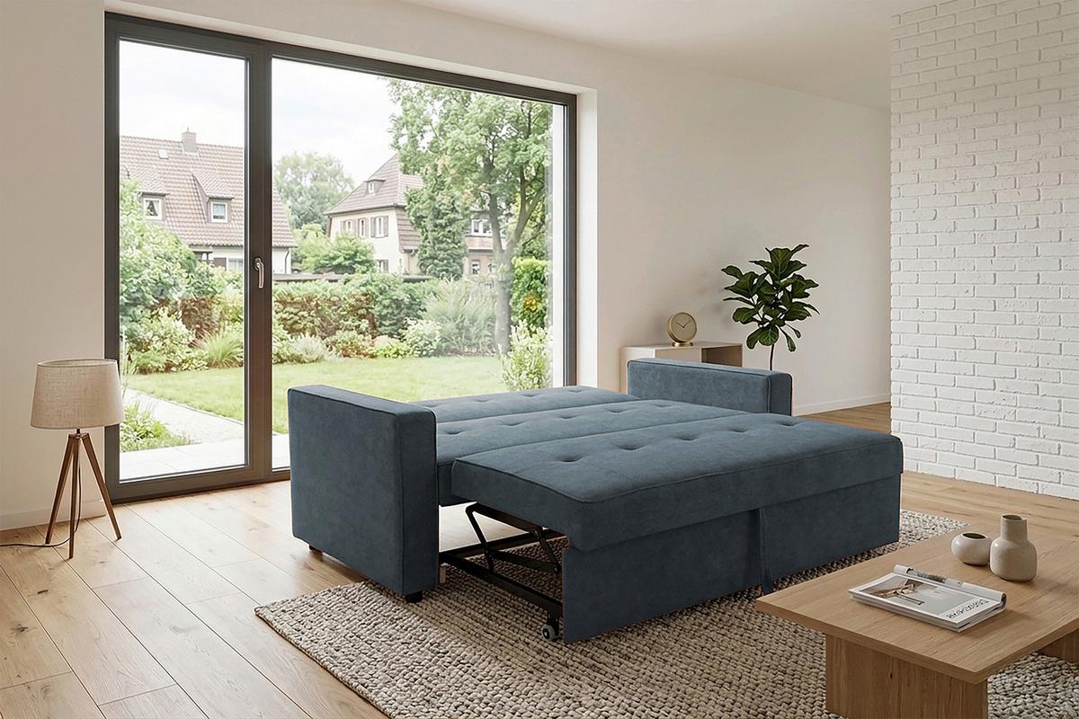 Sofa Na Razvlačenje Haze - boje petroleja, Trend, tekstil (162/90/89cm) - Modern Living