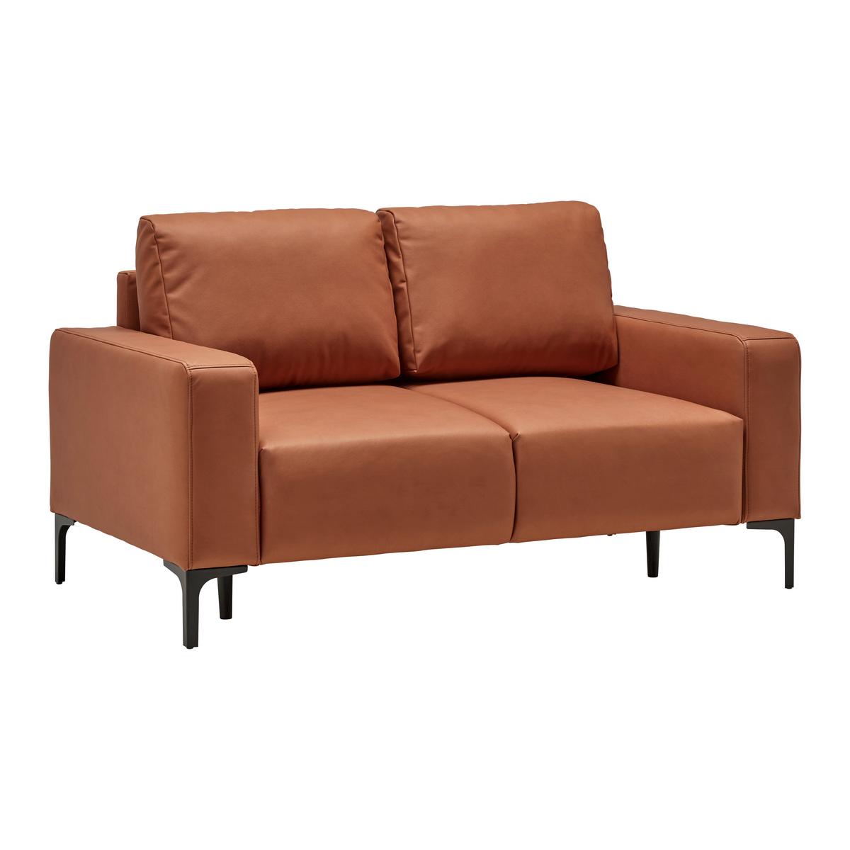 Dvosjed Custom - boje hrđe/crna, Moderno, tekstil/metal (150/85/92cm) - Mömax