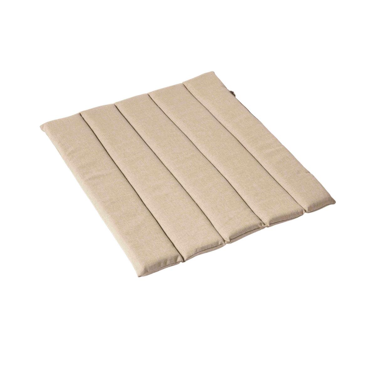 Gartenhockerauflage Adirondack - Sandfarben, Natur (62/2/54cm) - Gardenson