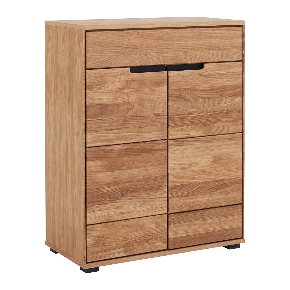 Omara Za Čevlje Lola, Hrast, Masivno - črna/barve hrasta, Trendi, kovina/umetna masa (80/102/40cm) - Premium Living