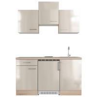 Majhna Kuhinja Z Aparati Nepal, Kašmir, Barva Hrasta - barve nerjavečega jekla/kašmir, Moderno, kovina/leseni material (150,5cm) - FlexWell