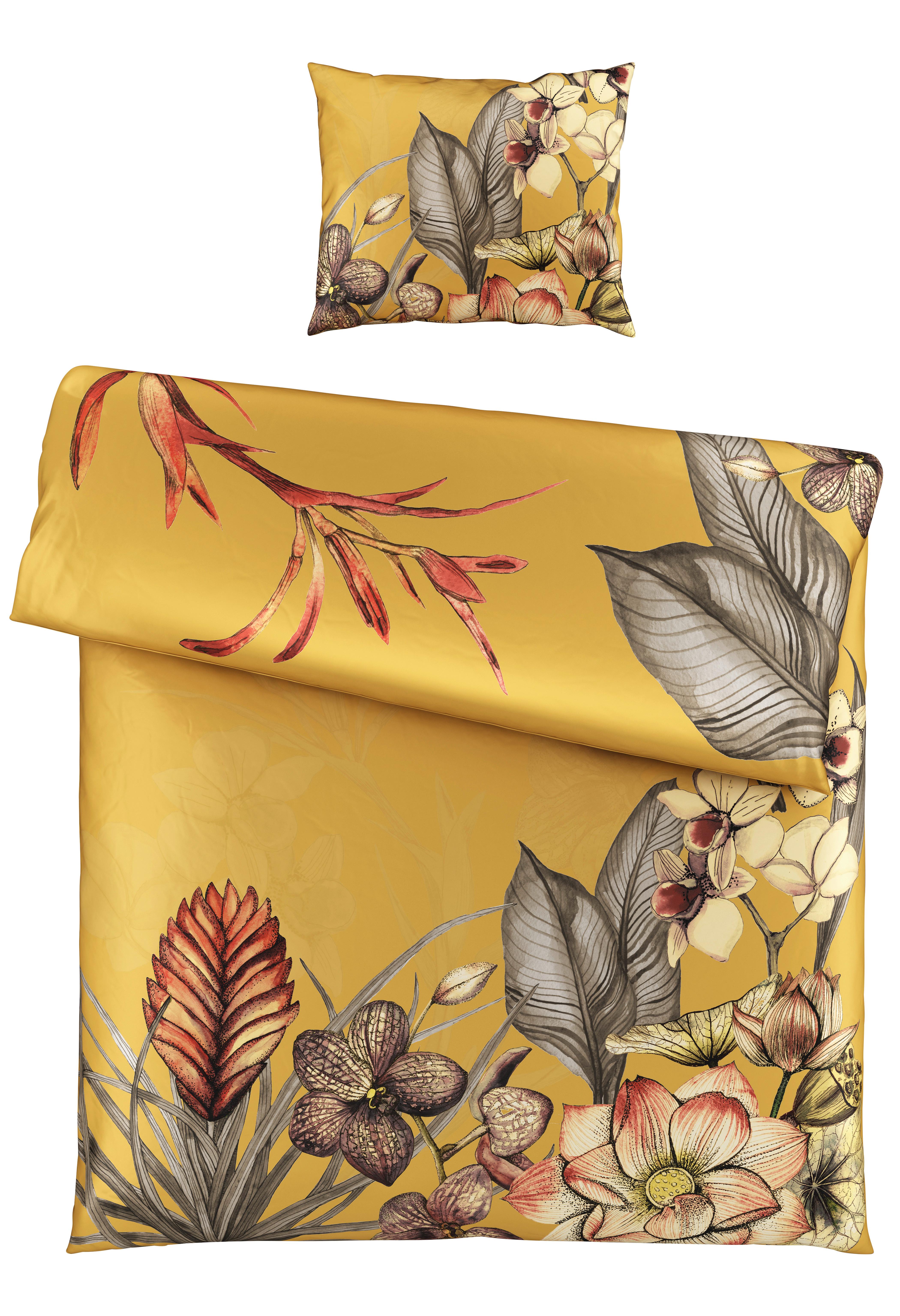 BETTWÄSCHESET CARTAXO - Gelb, Lifestyle, Textil (160/210cm) - Modern Living