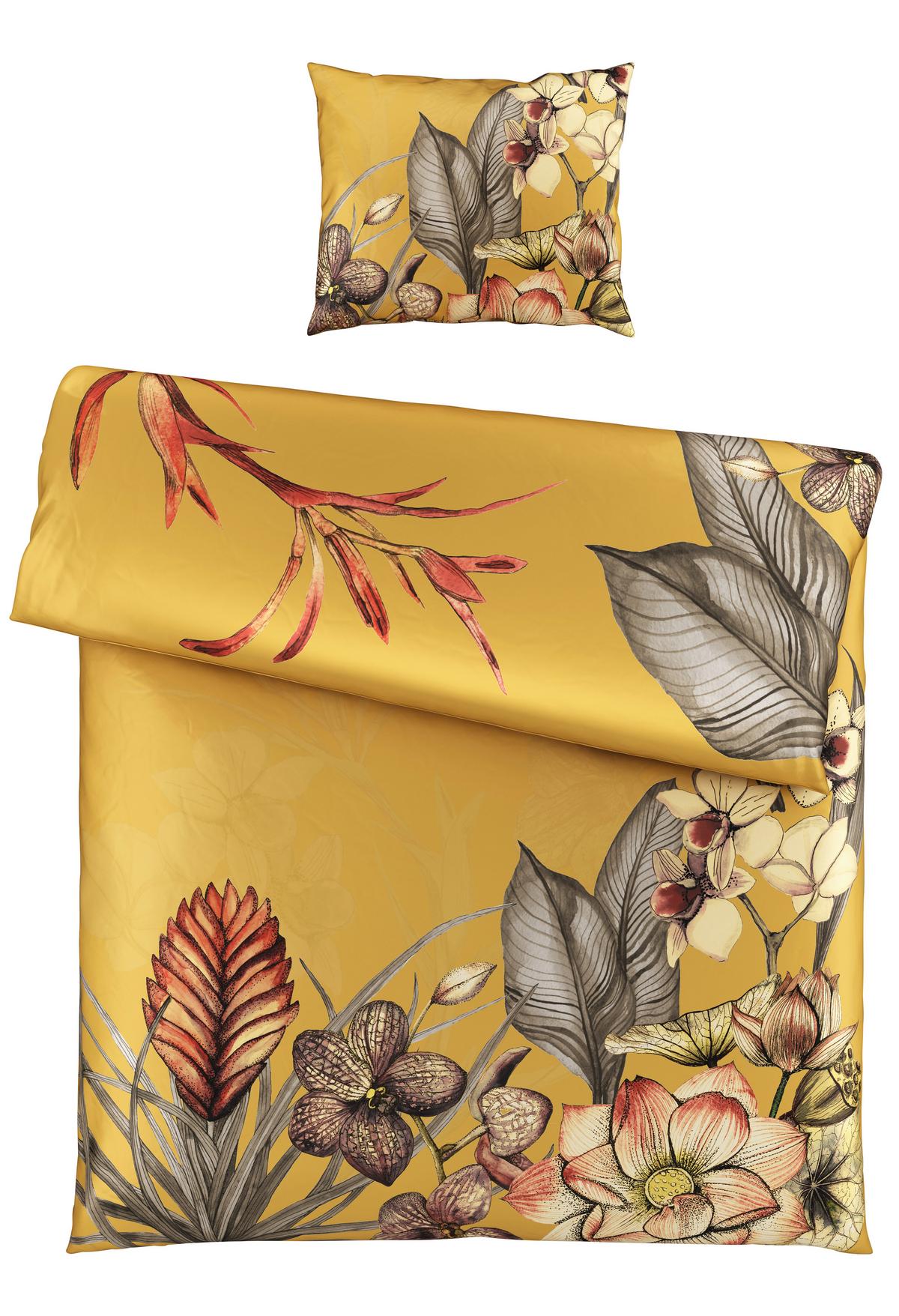 BETTWÄSCHESET CARTAXO - Gelb, Lifestyle, Textil (160/210cm) - Modern Living