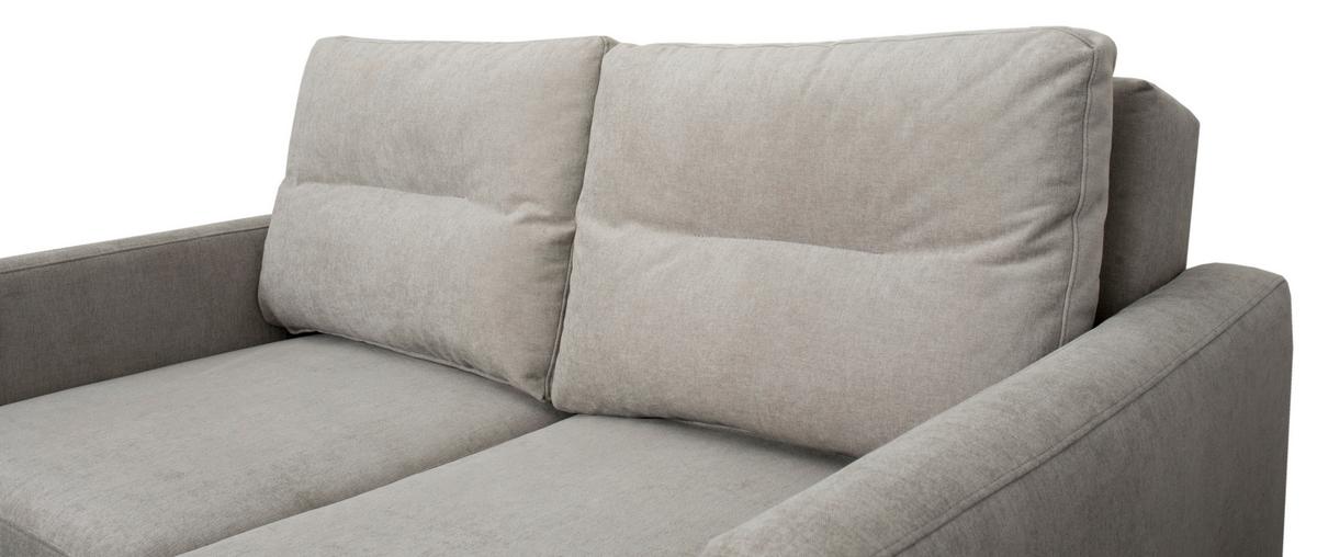 Sofa Gloria - svijetlo siva/crna, Moderno, tekstil/plastika (152/94/102cm) - Modern Living
