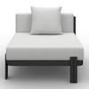 LOUNGEGARNITUR CHERRY - Hellgrau/Schwarz, MODERN, Kunststoff/Textil (265/73,5/265cm) - Bessagi Garden