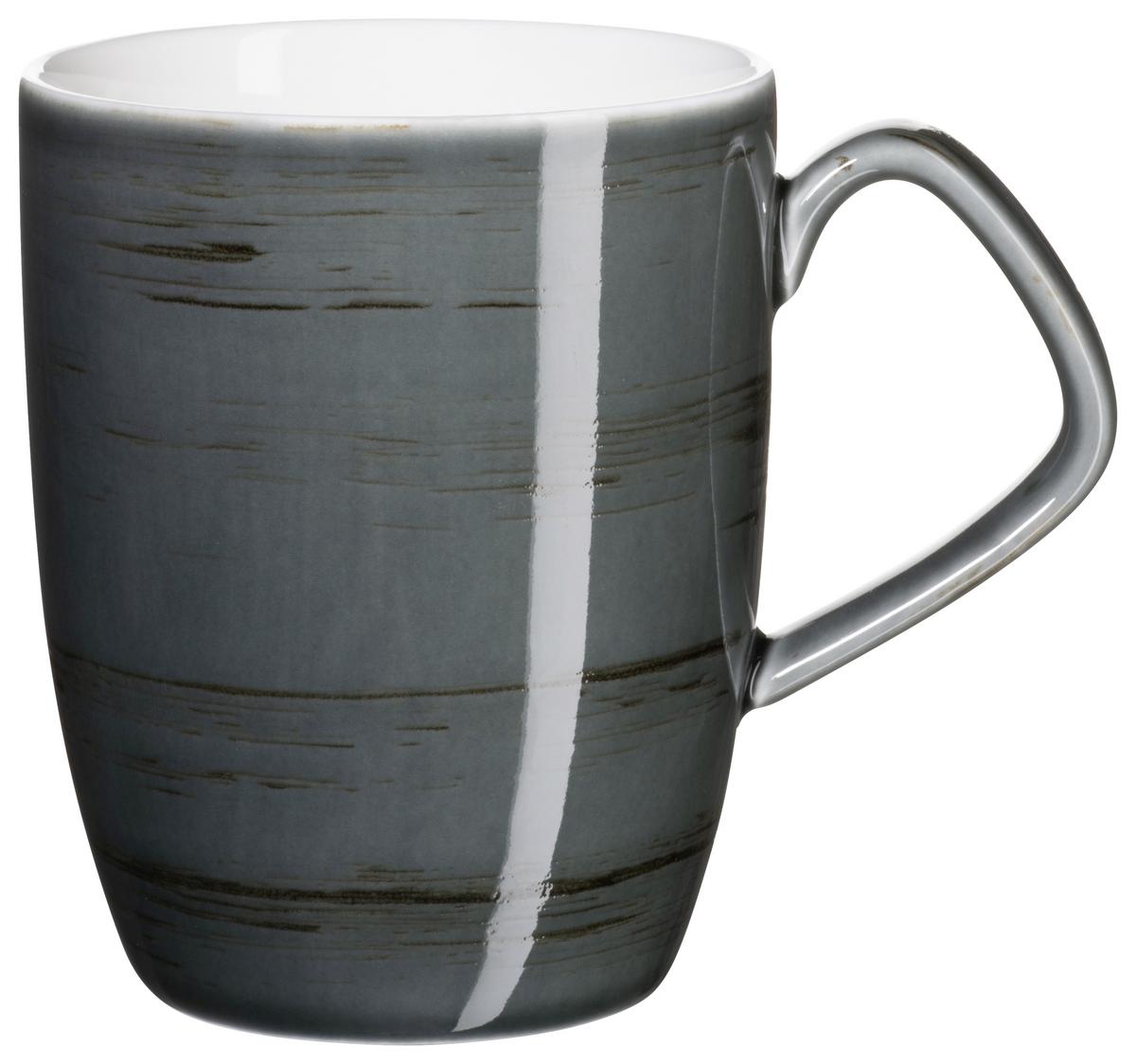 KOMBISERVICE 16-TLG DERBY - Blau/Weiss, Basics, Keramik (33/31,5/35cm) - Mäser