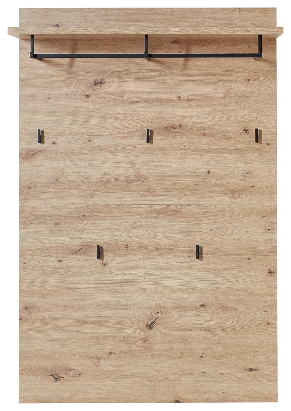PANEL DO PRZEDPOKOJU CASSY - kolor dębowy, Design, materiał drewnopochodny/metal (84/129/29cm) - Voleo