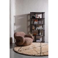 SESSEL Folke Altrosa B: 88cm - Altrosa/Schwarz, Design, Kunststoff/Textil (88/70/88cm) - Livetastic