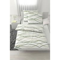 Lenjerie de pat Welle cca. 200x220/2x50x70 cm - verde deschis/alb, Modern, textil (200/220cm) - Mömax
