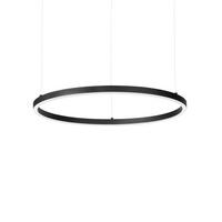 LED-Hängeleuchte Oracle Schwarz max. 38 Watt - Schwarz, Design, Kunststoff/Metall (70/70/27,5/202cm) - Ideal Lux