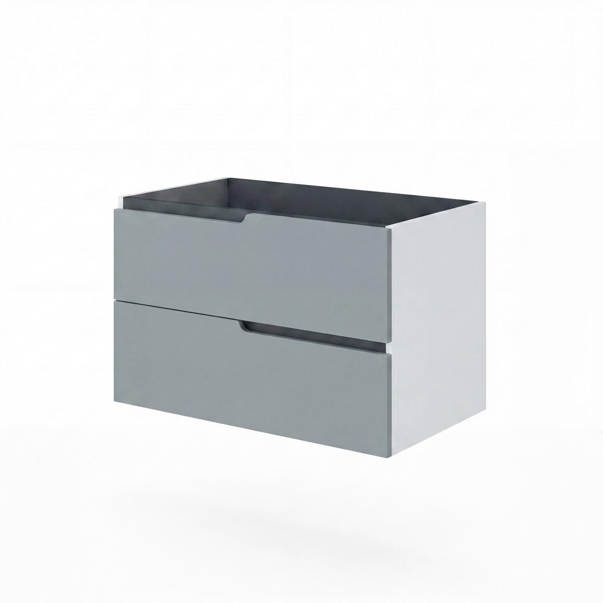 Bază pentru lavoar Winter - gri lavă/alb, Modern, material pe bază de lemn (80/51/46cm)