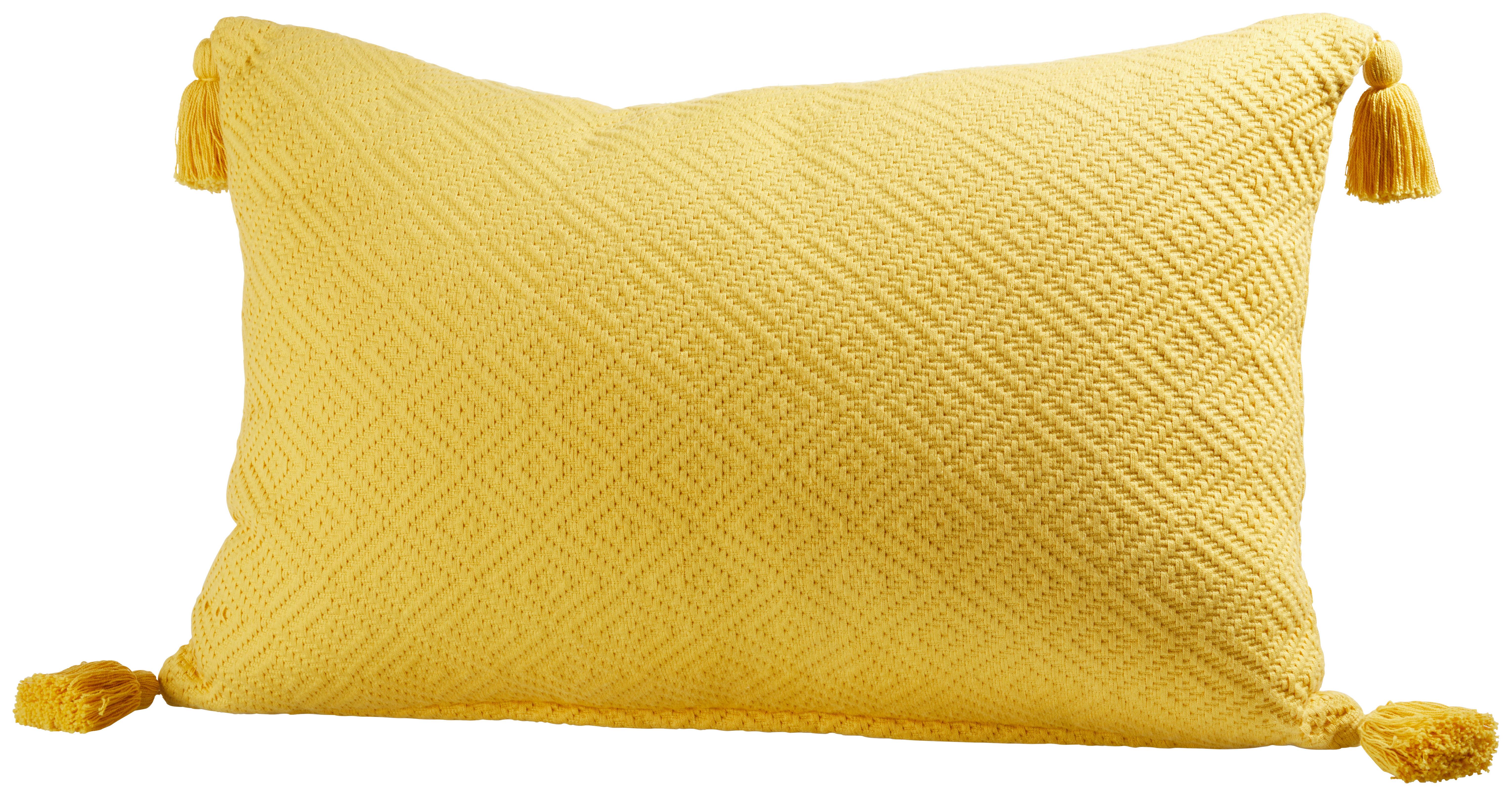 Zierkissen Frieda in Gelb ca. 40x60cm - Gelb, MODERN, Textil (40/60cm) - Modern Living
