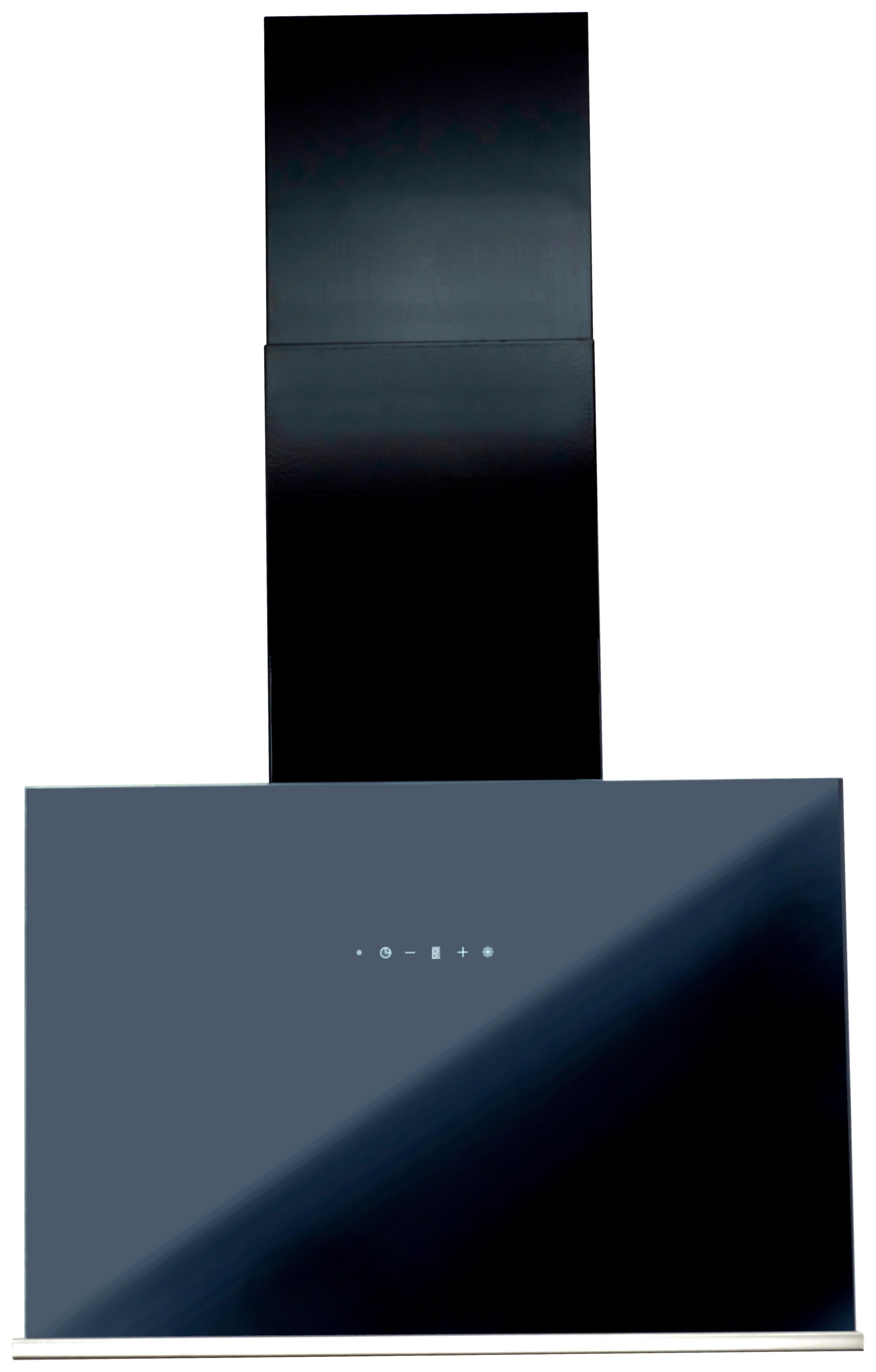 Dunstabzugshaube 101170 Schwarz - Schwarz, LIFESTYLE, Glas/Metall (59,8/84-111,5/26,5cm) - HKT