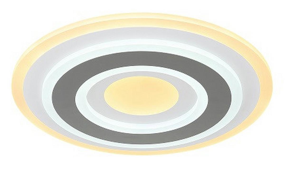 LED-Deckenleuchte Sabatino in Anthrazit/Weiß max. 36 Watt - Weiss/Anthrazit, Modern, Kunststoff/Metall (38/5,5cm)