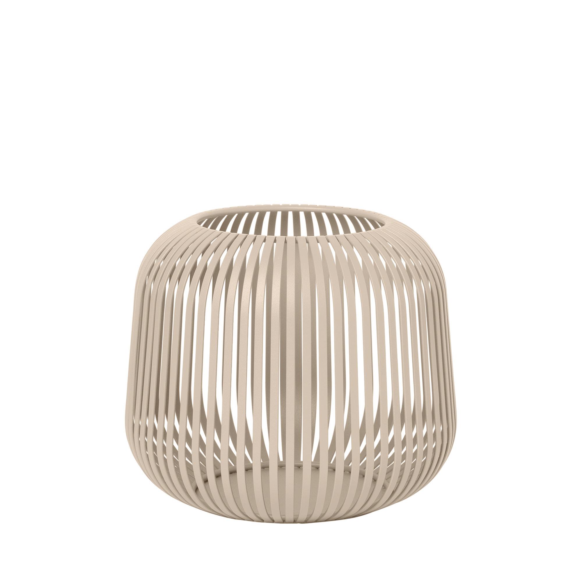 LATARNIA 66145 - beżowy, Design, metal (20,5/17cm) - Blomus