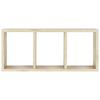 VÄGGHYLLA TRISTANO -SB- - ekfärgad, Modern, wellpapp (70/30/15,5cm) - Mömax