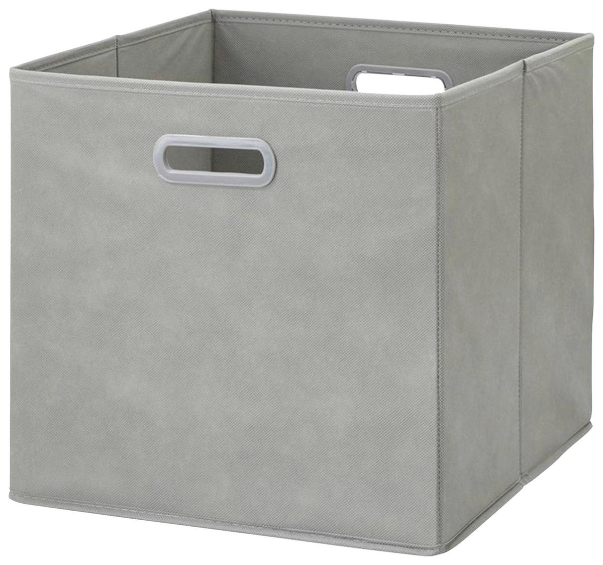 Faltbox Elli in Grau - Grau, Konventionell, Karton/Textil (33/33/32cm) - Mömax
