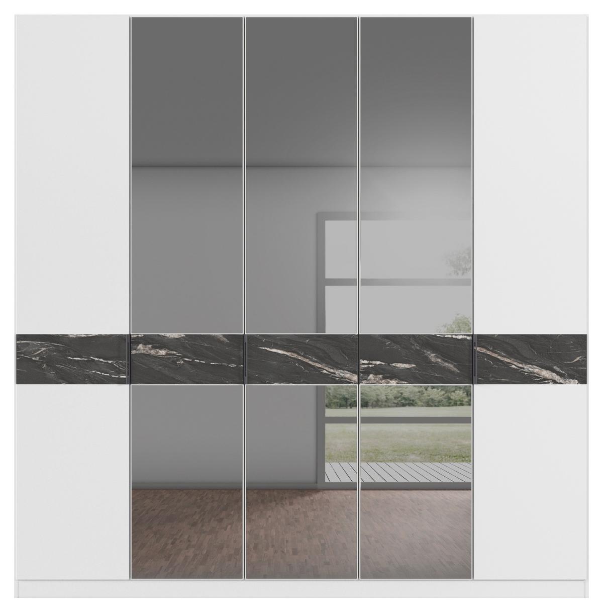 Drehtürenschrank Versity Weiß - Weiß, KONVENTIONELL, Holzwerkstoff/Metall (225/229/54cm) - Premium Living