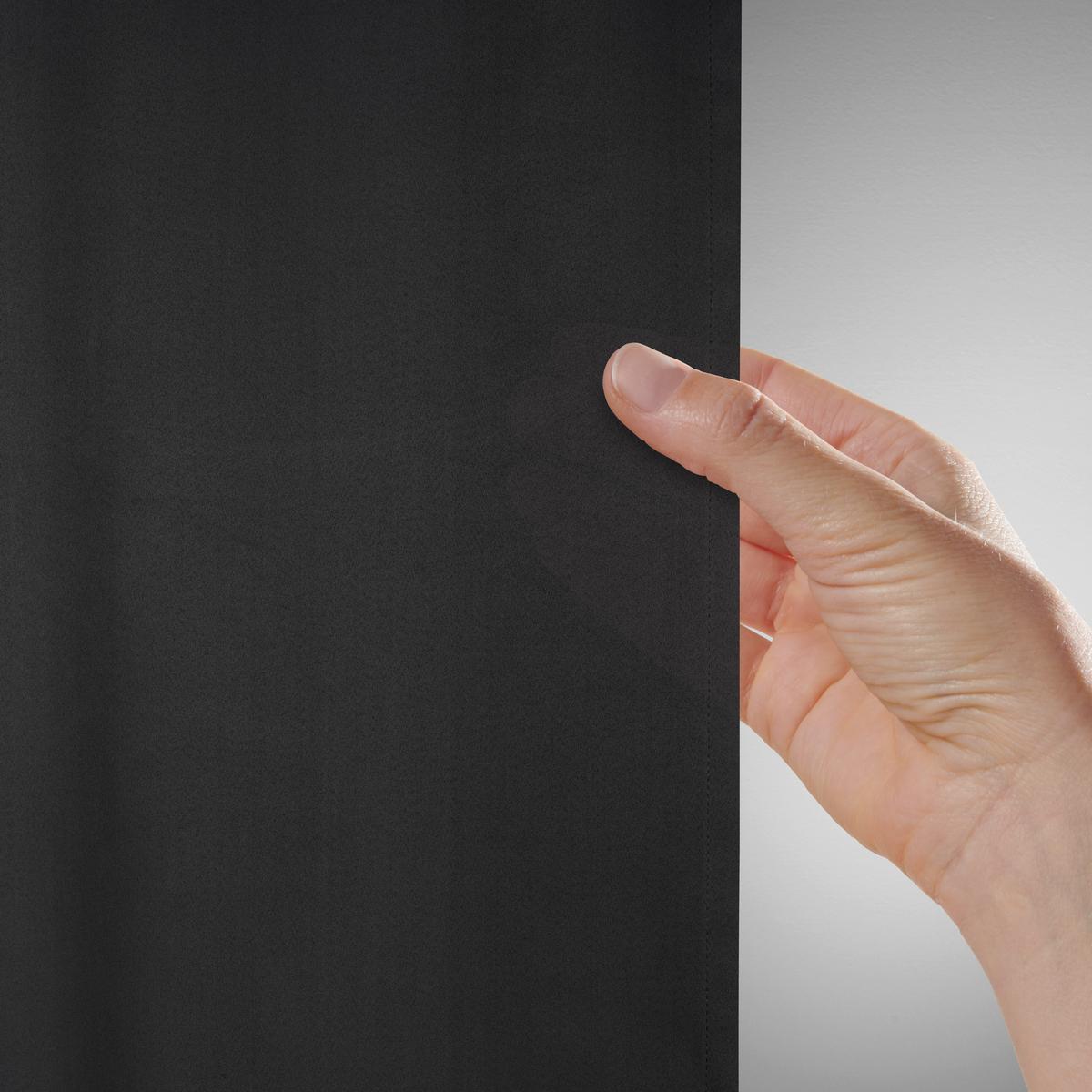 Ösenschal Abby in Schwarz ca. 140x235cm - Schwarz, KONVENTIONELL, Textil (140/235cm) - Modern Living