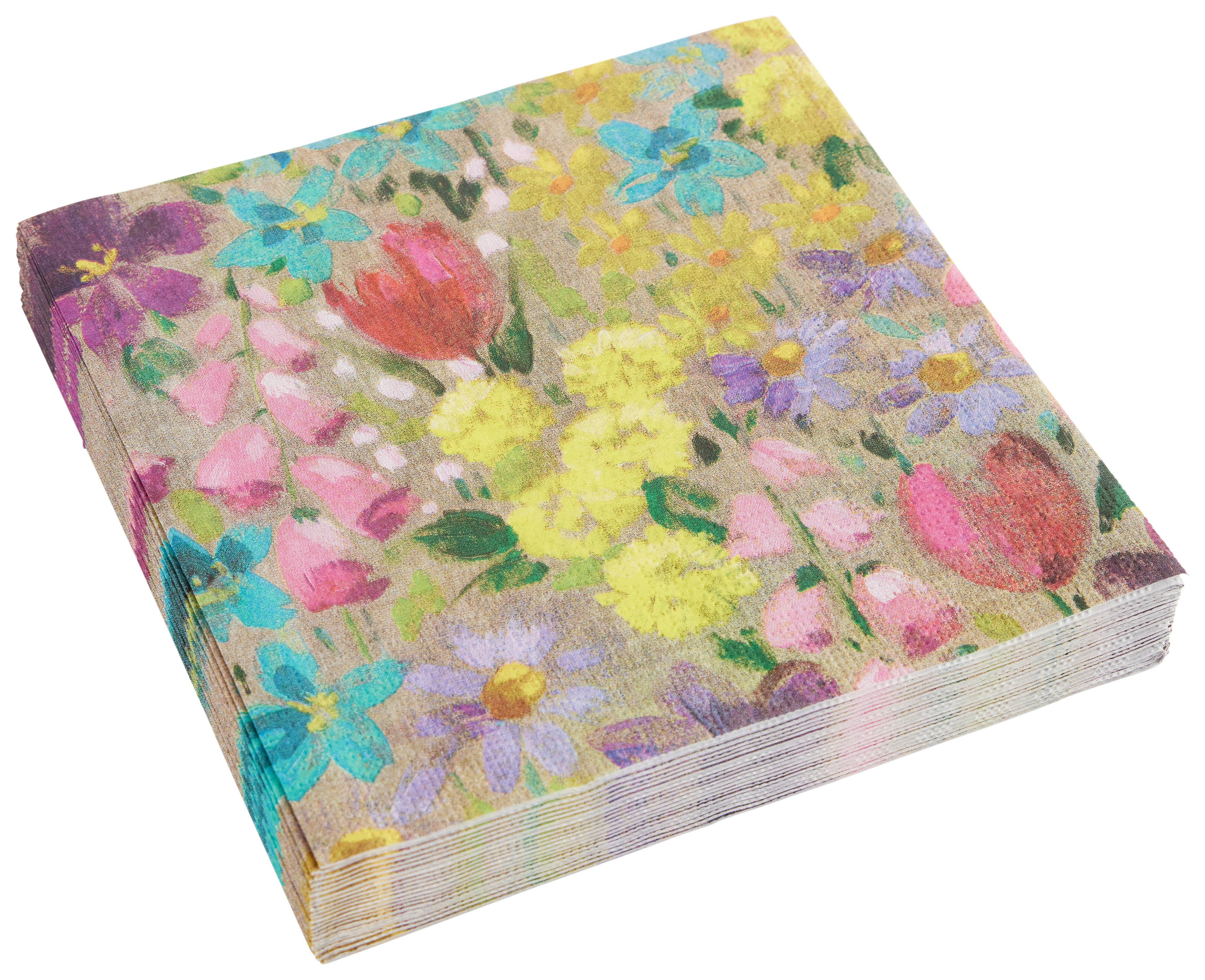 Serviette Kai in Multicolor ca. 33x33cm - Multicolor, Papier (33/33cm)