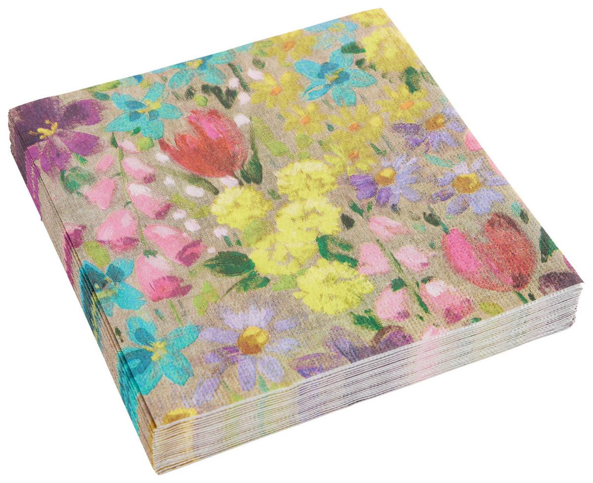 Serviette Kai in Multicolor ca. 33x33cm - Multicolor, Papier (33/33cm)