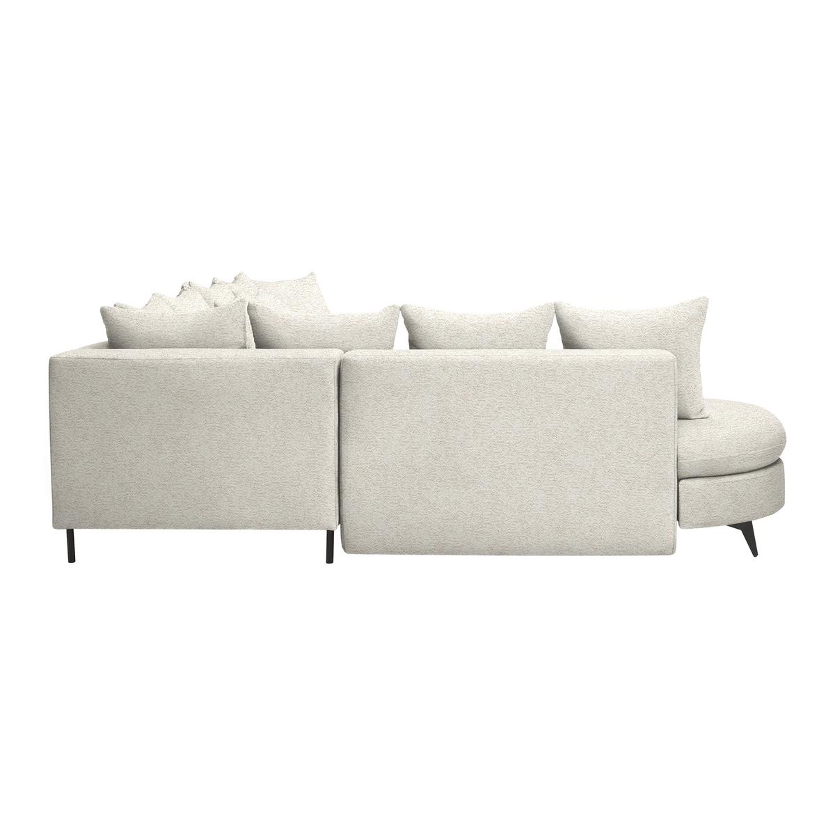 Ecksofa Axel Beige - Beige/Schwarz, MODERN, Textil/Metall (250/87/291cm) - Mömax