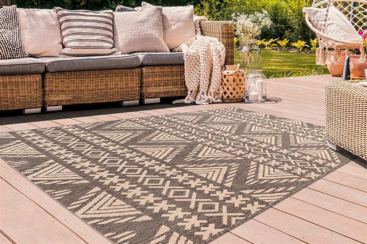 LÄUFER SPLASH 500 BRAUN / CREME - Creme/Braun, Konventionell, Textil (80/150cm) - Kayoom