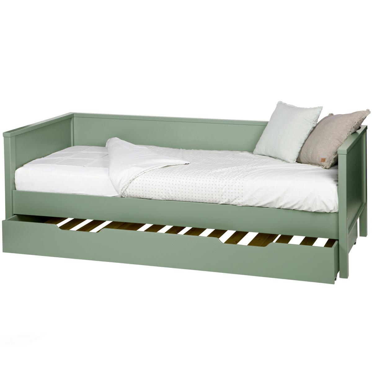 Bett Nikki Grün ca. 90x200 cm - Jadegrün, Basics, Holz (90/200cm) - MID.YOU