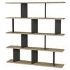 REGAL JORIN STANDREGAL - Anthrazit, Design, Holzwerkstoff (130/137/25cm) - Livetastic