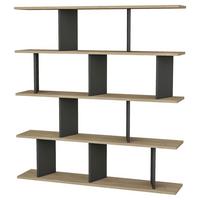 REGAL JORIN STANDREGAL - Anthrazit, Design, Holzwerkstoff (130/137/25cm) - Livetastic