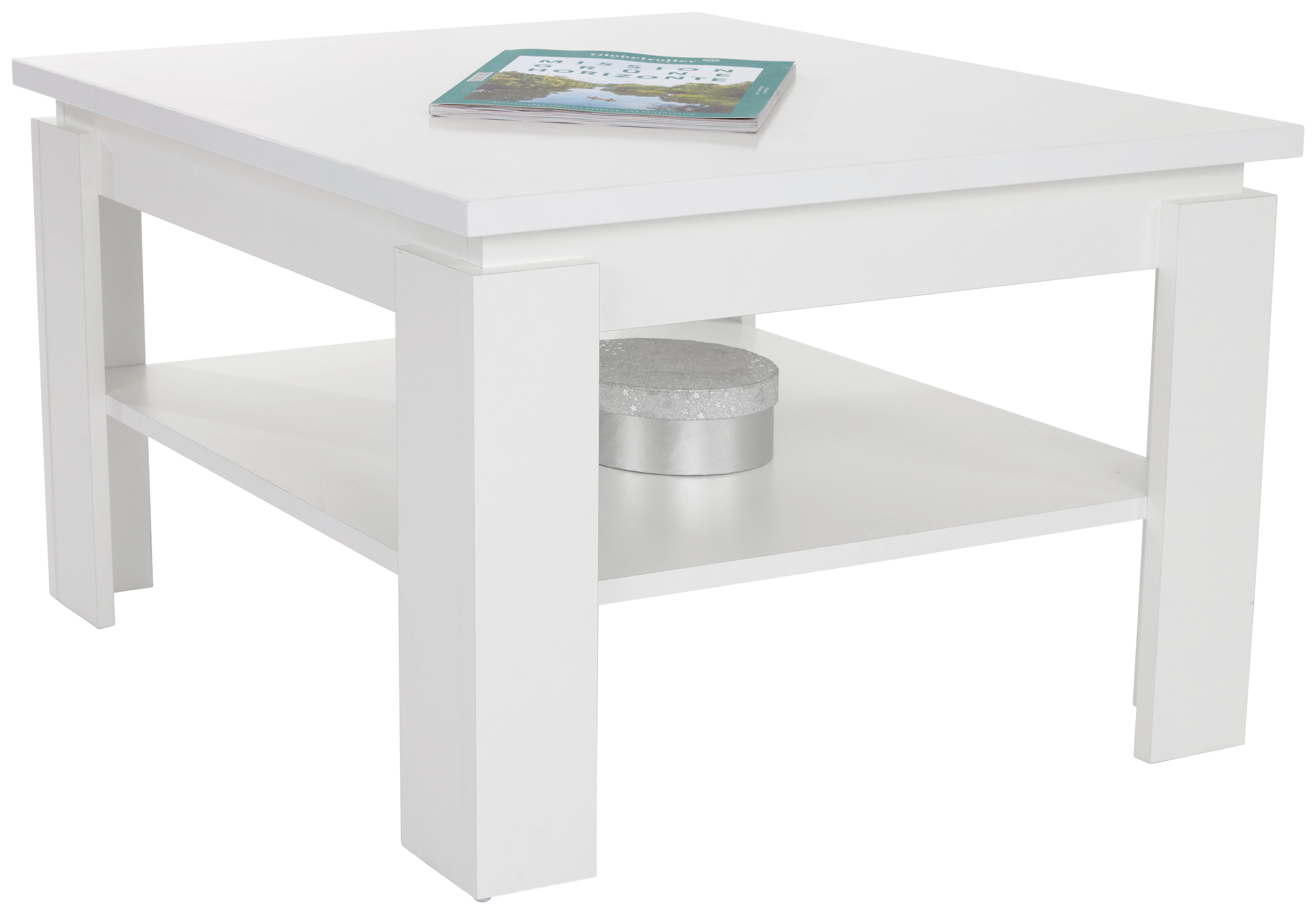 Klubska Miza Nizza 1 - bela, Moderno, leseni material (70/45/70cm)