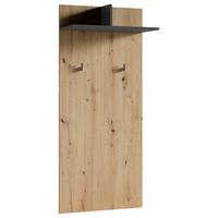 Garderobenschrank Ben Eiche Artisan/Anthrazit - Anthrazit/Eiche Artisan, MODERN, Holzwerkstoff (60/136/27cm) - MID.YOU