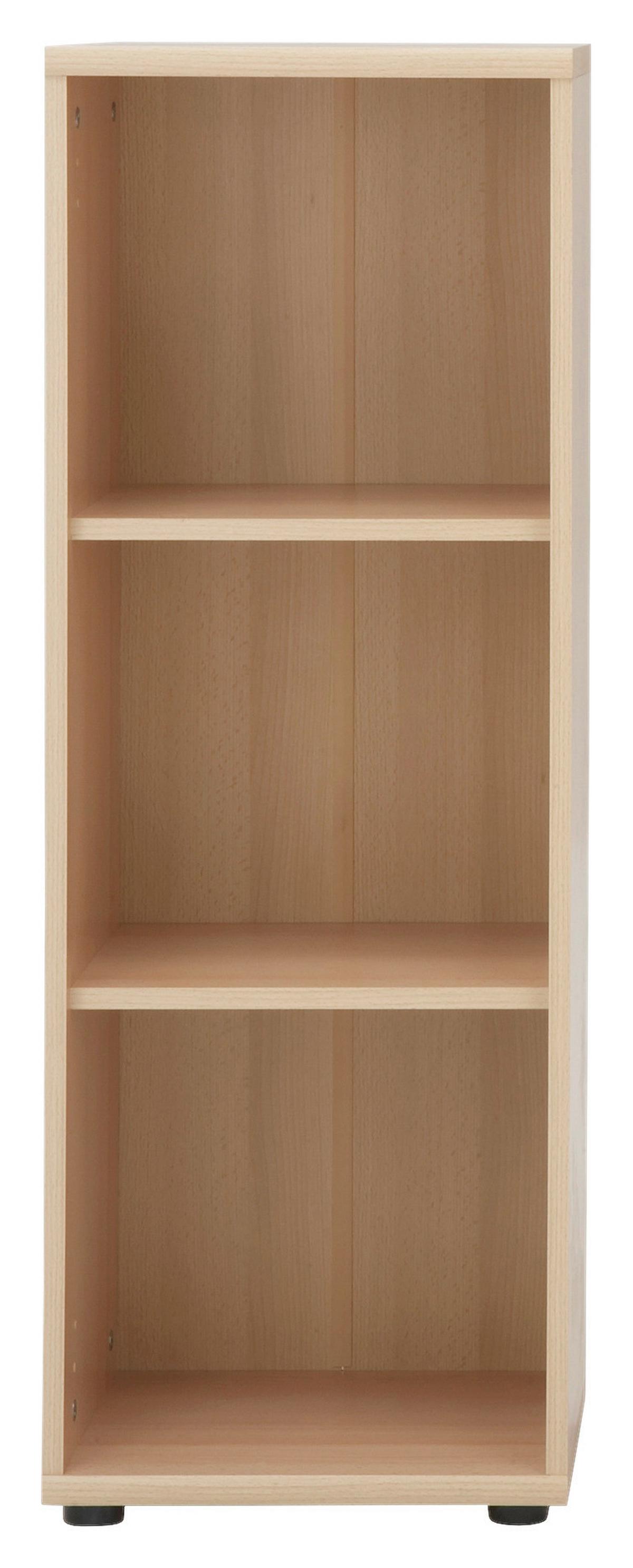 Aktenregal in Buchefarbe - Buchefarben/Schwarz, Basics, Holzwerkstoff/Kunststoff (39,3/110,9/34,5cm) - MID.YOU