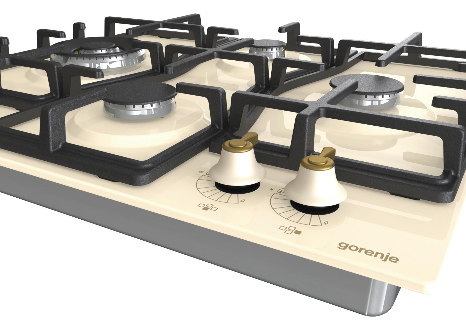 Gázfőzőlap Gw6d42cli - elefántcsont, Modern (60/13/52cm) - Gorenje