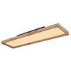 LED-Deckenleuchte Cinderalla in Naturfarben max. 24 Watt - Opal/Weiß, Natur, Holzwerkstoff/Kunststoff (80/20/8,5cm) - Globo
