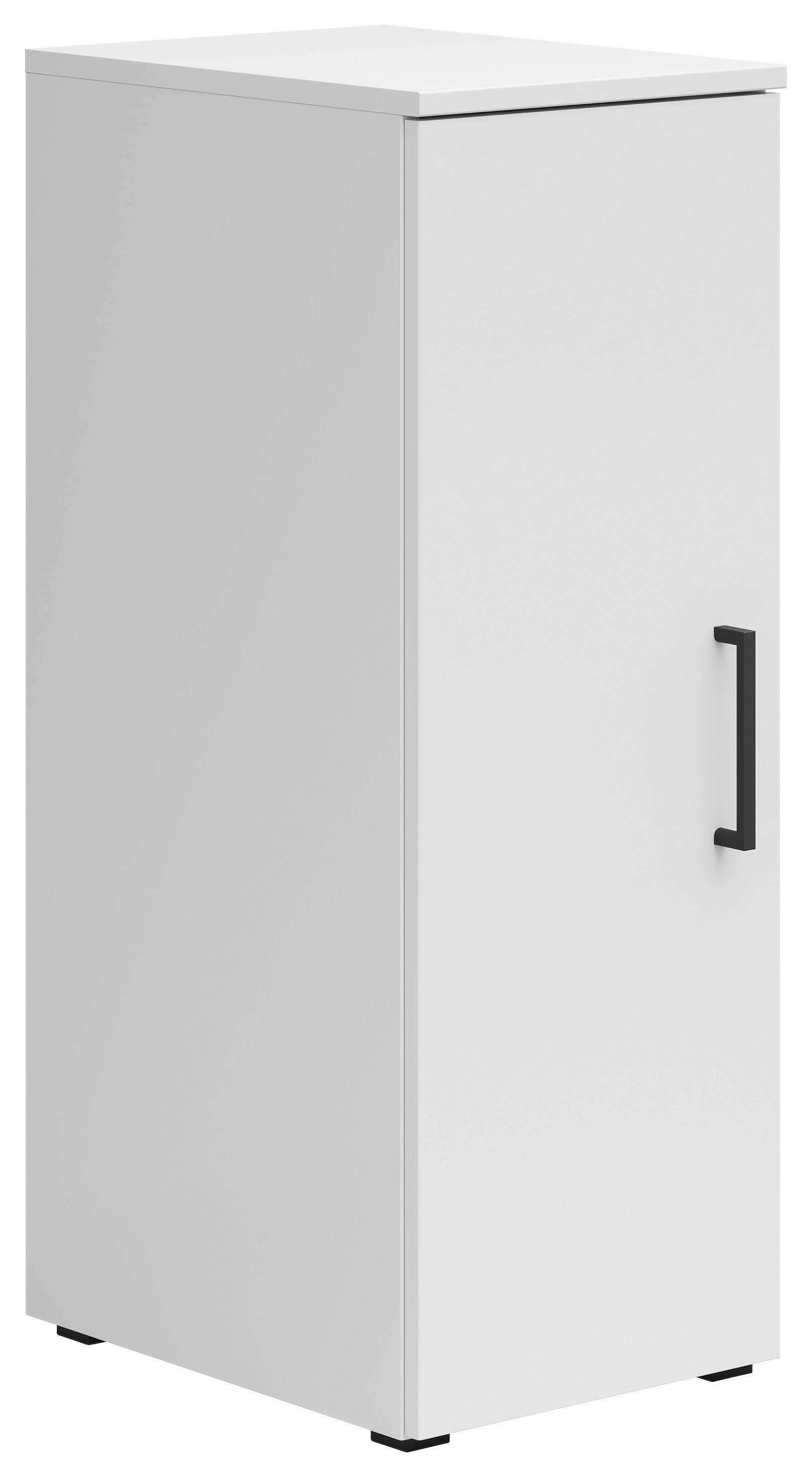 Schrank Multistauraum Weiß - Schwarz/Weiß, MODERN, Holzwerkstoff/Kunststoff (30/83/40cm) - Mömax