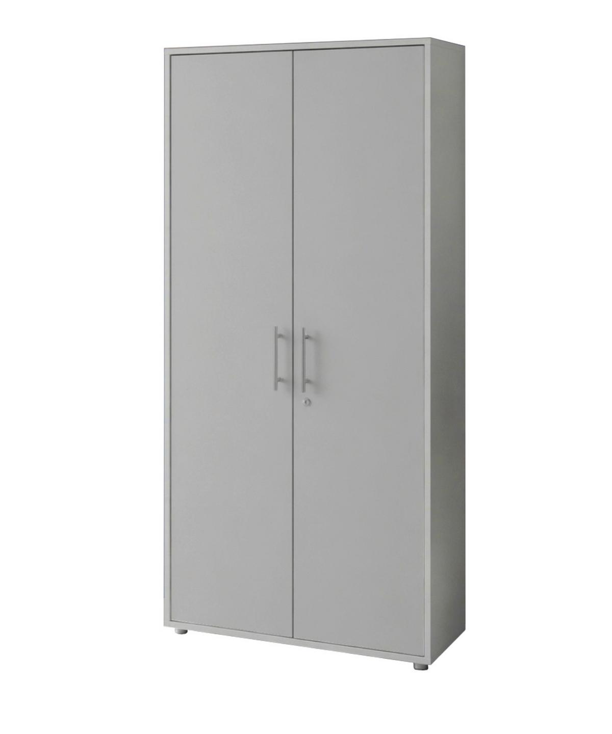 AKTENSCHRANK OFFICE EDITION - SW SET 1 HOCH - Hellgrau, MODERN, Holzwerkstoff (168,8/185,6/33cm) - MID.YOU