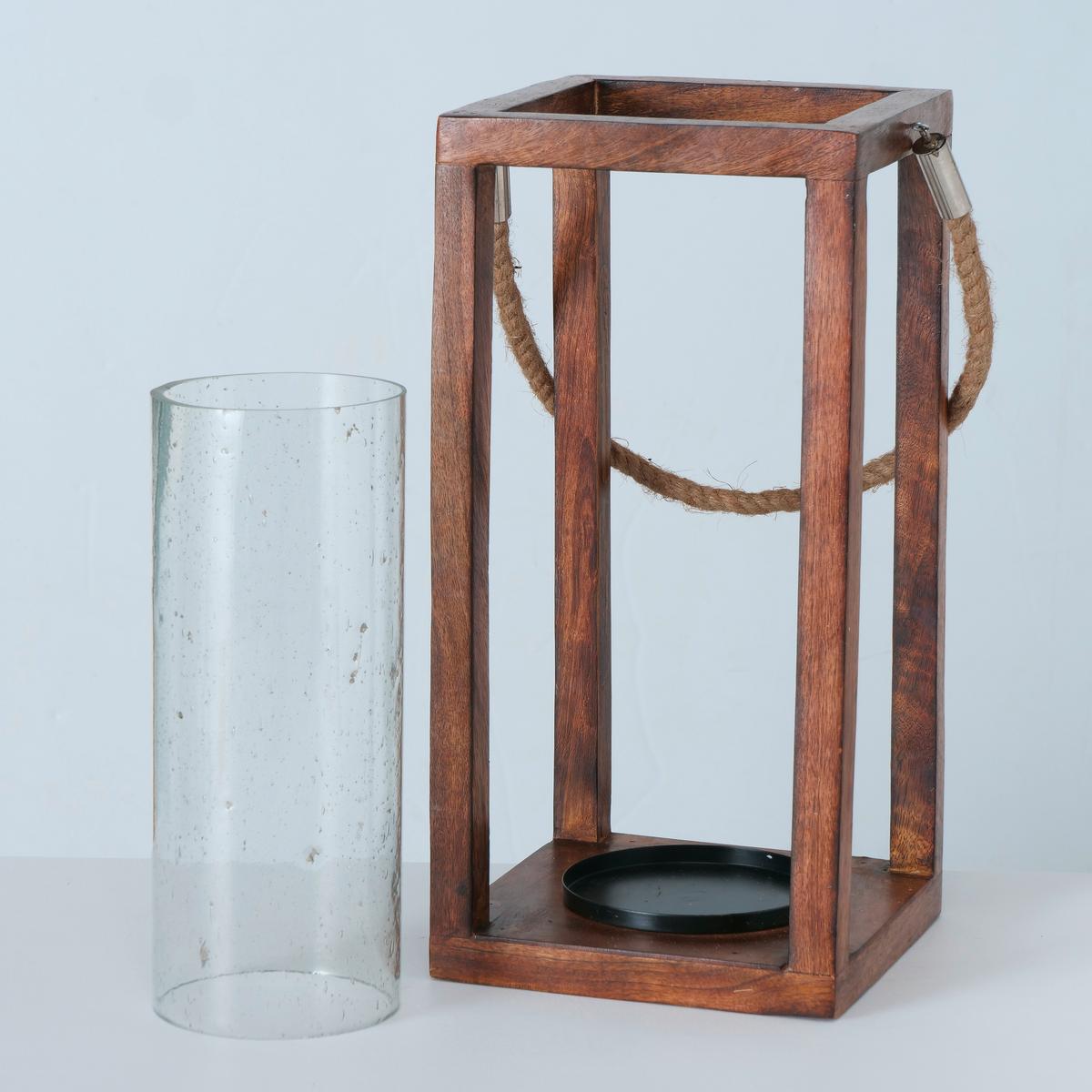 LATARENKA 2023586 - DOWN TO EARTH - Design, metal/drewno (20/20/42cm) - Boltze Home
