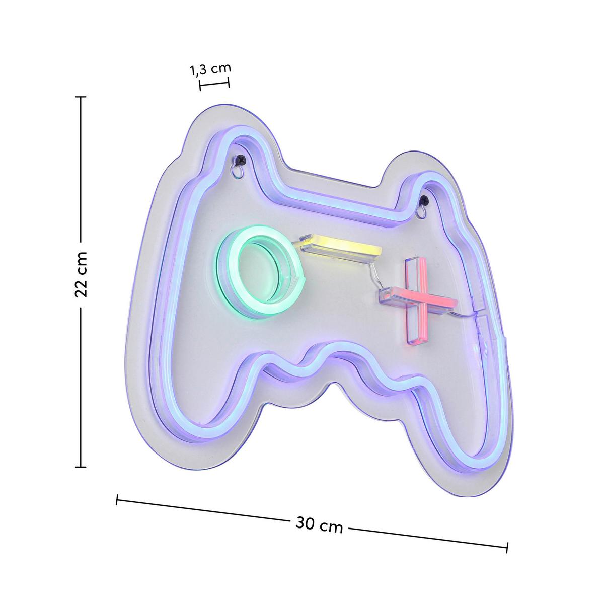 Led Díszlámpa Spieli - áttetsző/fehér, Modern, műanyag (30/22/1,30cm) - Mömax