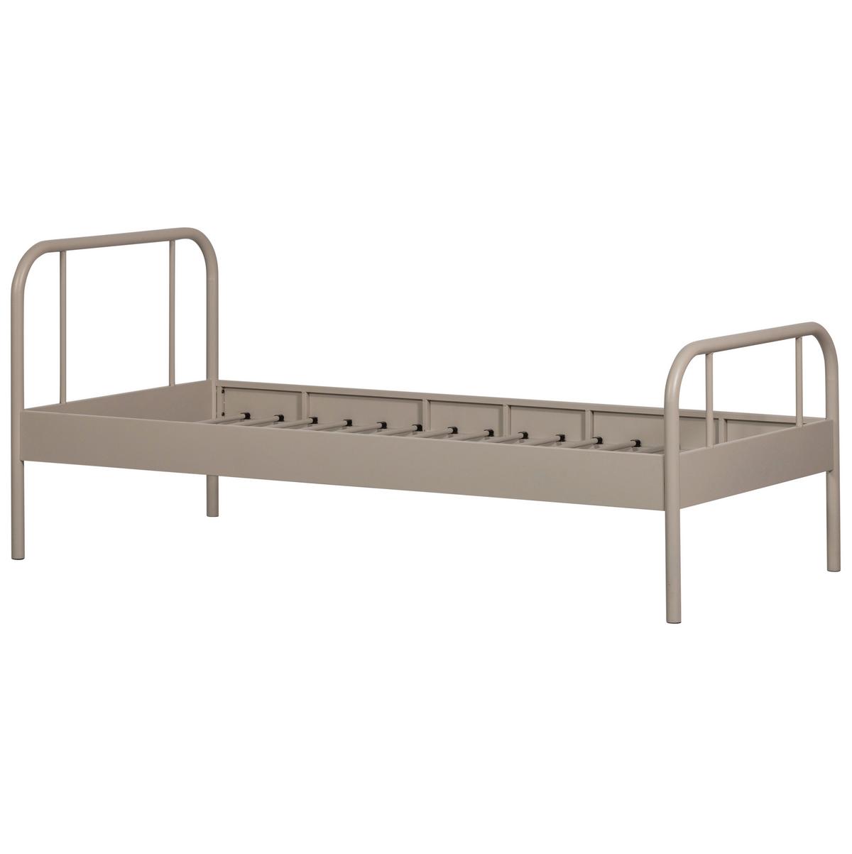Metallbett Mata Sandfarben ca. 90x200 cm - Sandfarben, Basics, Metall (90/200cm) - MID.YOU