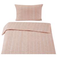 BETTWÄSCHESET MARBLE - Rosa, Konventionell, Textil (160/210cm) - Modern Living