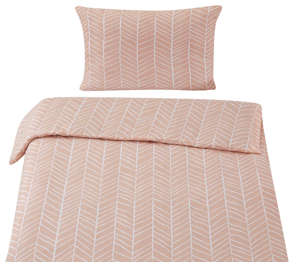 BETTWÄSCHESET MARBLE - Rosa, Konventionell, Textil (160/210cm) - Modern Living