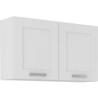 Kuhinjski Gornji Element Luisa H100 - bijela/srebrne boje, Romantično / ladanjski, drvni materijal/metal (100/58/31cm) - Based