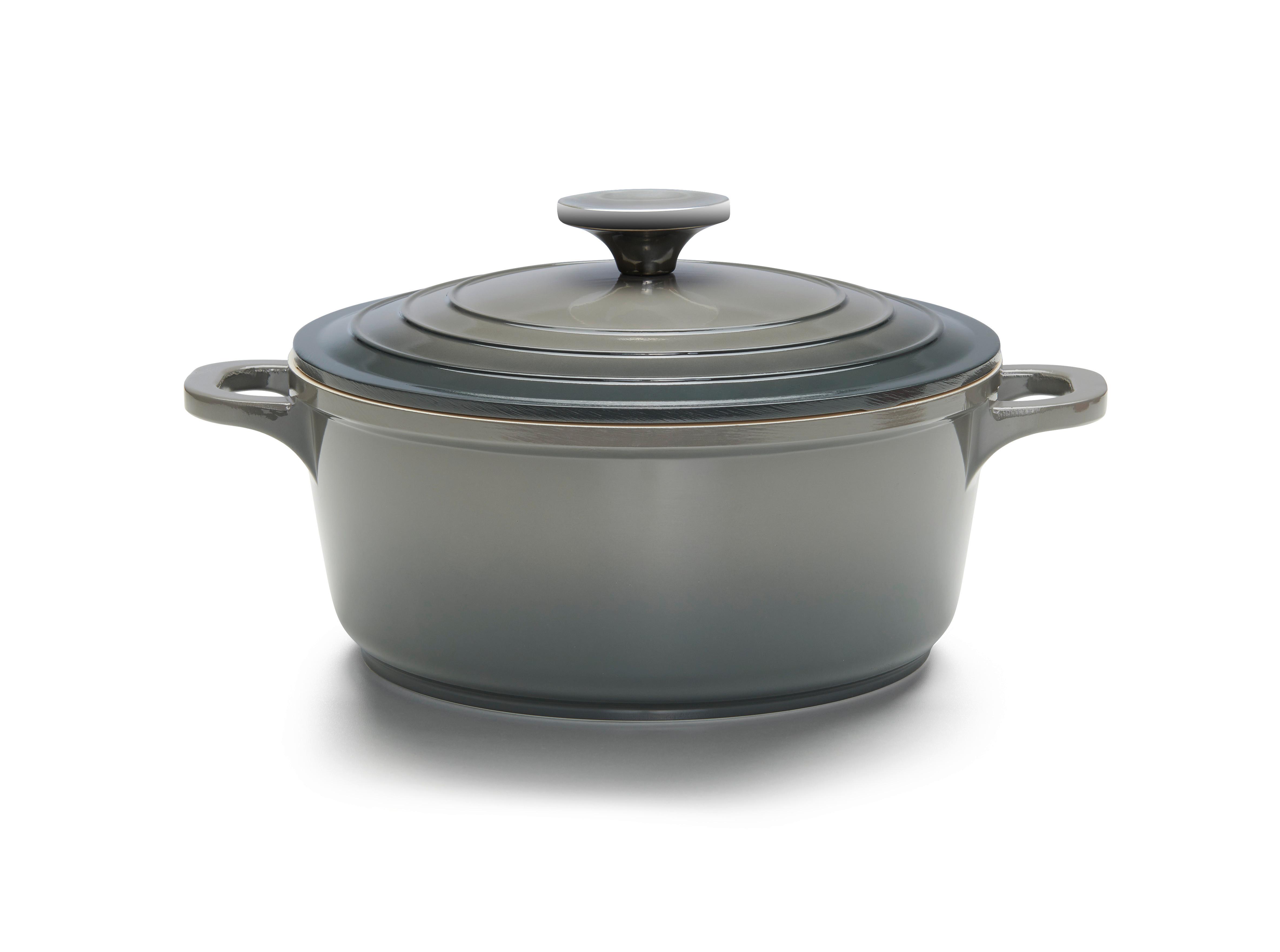 Bratentopf Elisa S Grau ca. 2,4 l - Grau, KONVENTIONELL, Metall (20/9cm) - Modern Living