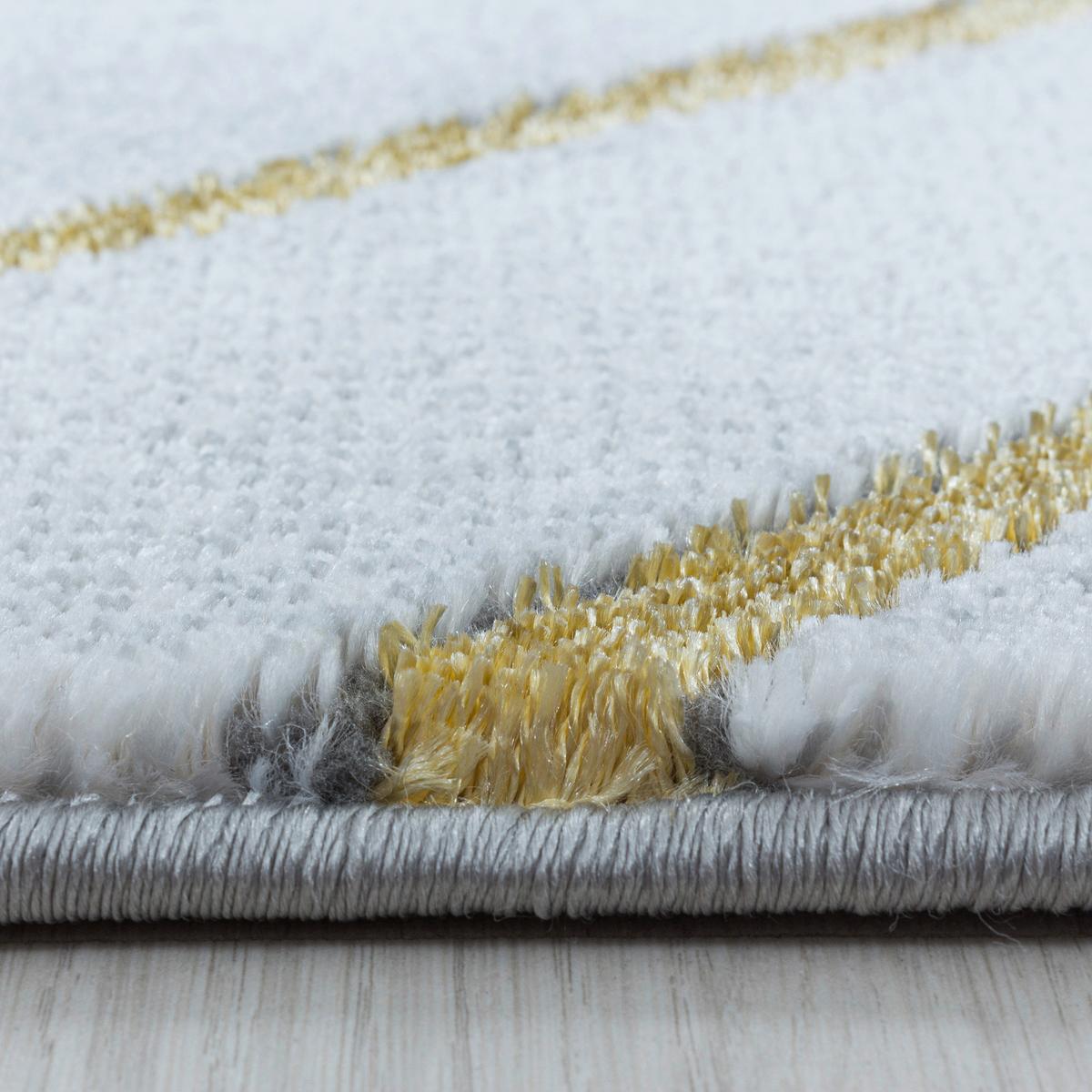 Webteppich Naxos Goldfarben ca. 140x200cm - Goldfarben, Design, Textil (140/200cm)