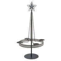 Gyertyatartó Stella I - fekete, Basics, fém (49/90cm)