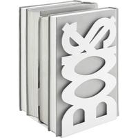 Buchstütze aus Metall - Weiß, Metall (12/21/11cm) - Mömax