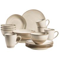 Kombiservice Nottingham aus Steinzeug, 20-teilig - Beige, Basics, Keramik - Mäser