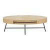 SOFFBORD EMILIA - svart/ekfärgad, Modern, metall (120/60/40cm) - Bessagi Home